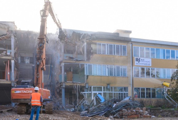 DEMOLITION OF TECHNICAL AND INDUSTRIAL HIGH SCHOOL ITIS G.GALILEI, MIRANDOLA (MO)